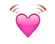 emoji meaning beating heart