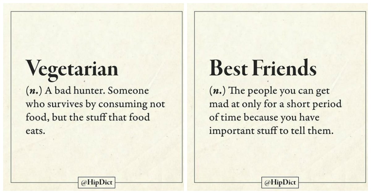 HipDict: Brutally Honest Definitions of Words