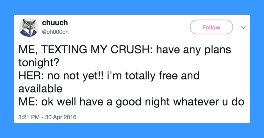 14 Funny Tweets About Having A Crush