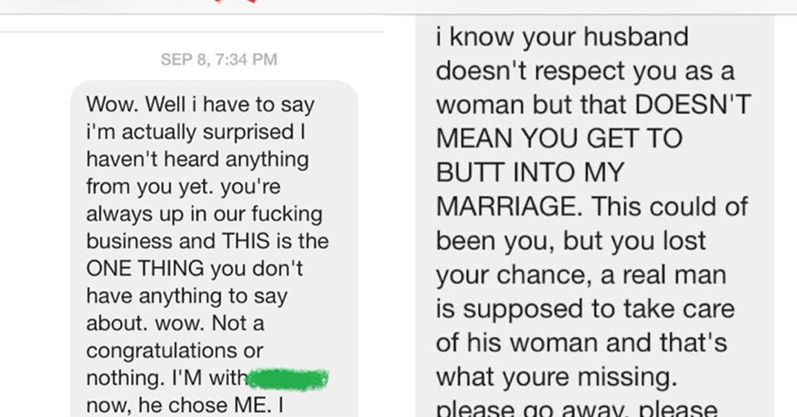 This Woman's ExBoyfriend's Fiancé Sent Her Insane Texts...4 Years