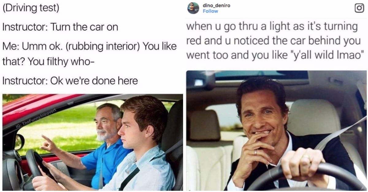 15 Funny Instagram Memes About Driving a Car