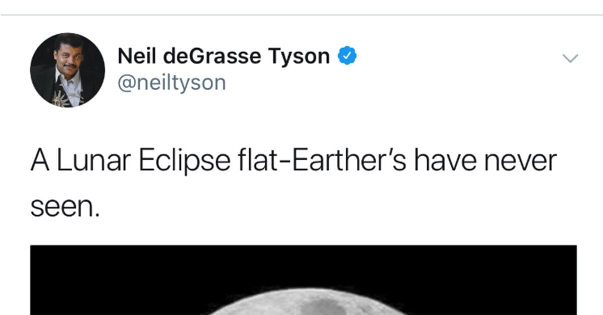 Neil DeGrasse Tyson Hilariously Trolls Flat-Earthers With A Brilliant Tweet