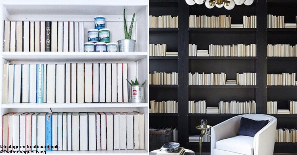 The Backwards Bookshelf Trend Needs to Go Away Immediately