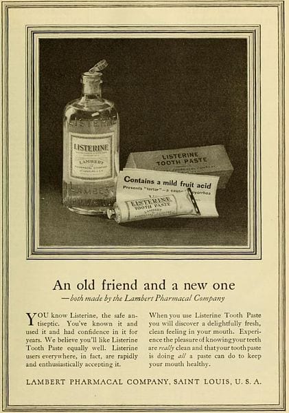 Photo Credit Wikimedia Commons 2 2 How Listerine Created a Bad Breath Epidemic and Have Profited From It Ever Since