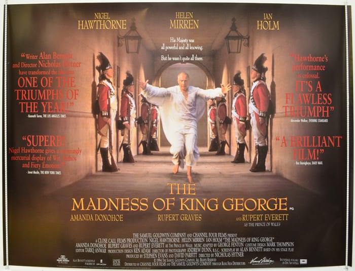 madness of king george cinema quad movie poster 1 11 Movie Myths That Aren’t True