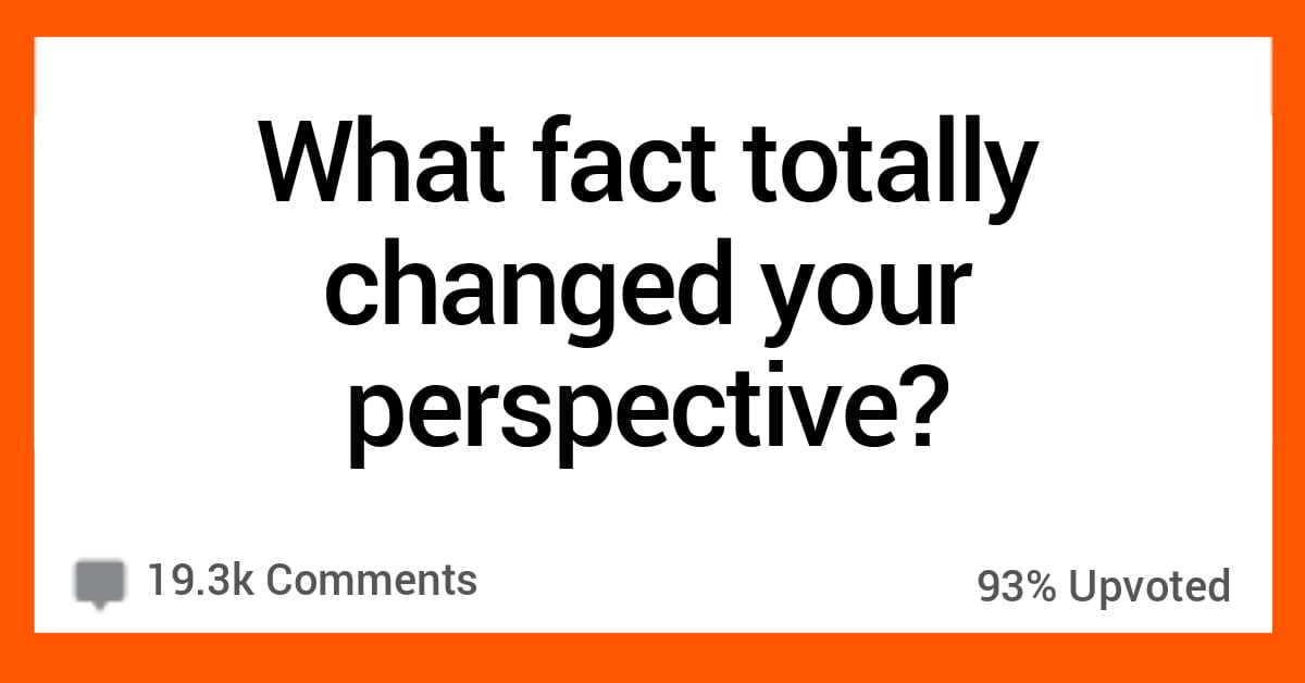 15 People Share the Facts That Completely Changed Their Perspective