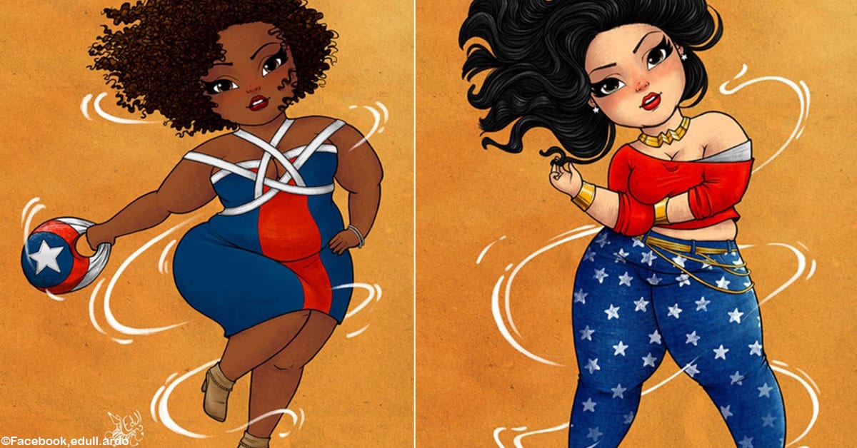 This Artist Reimagined Female Superheroes As Plus Sized People Are 0978