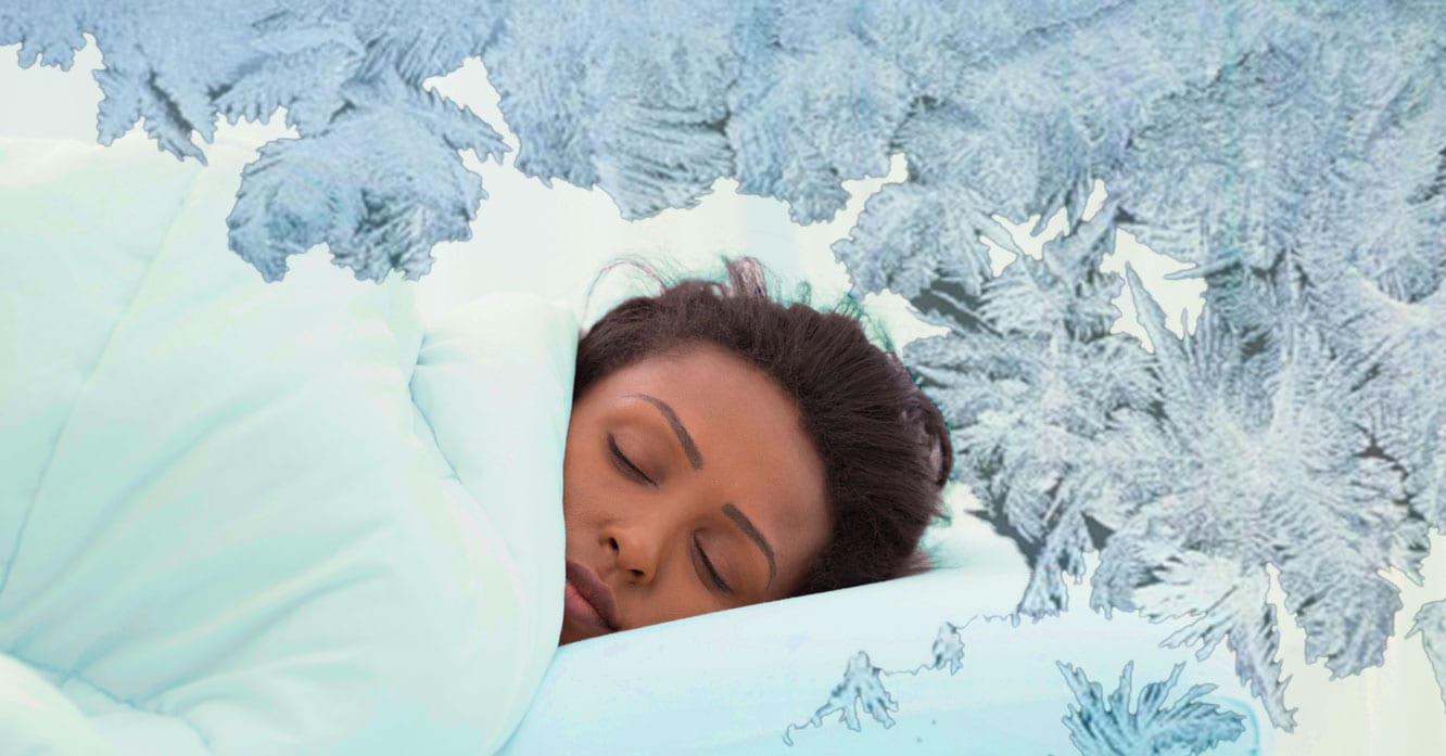 Приснились сугробы. Спать на снегу. Сон зимой. Под одеялом на снегу.