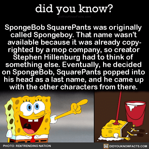 spongebob-squarepants-was-originally-called - did you know?