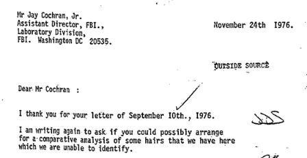 Byrne's letter to the FBI