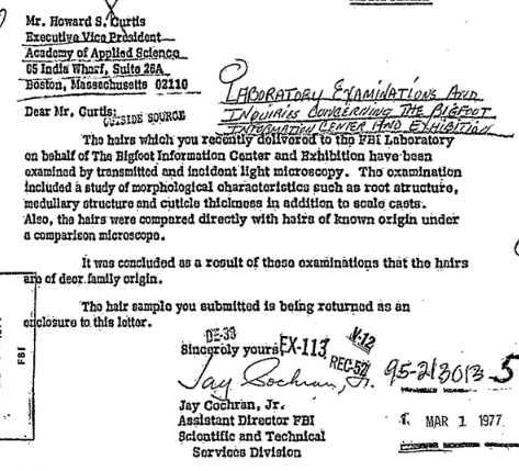 FBI Response Letter