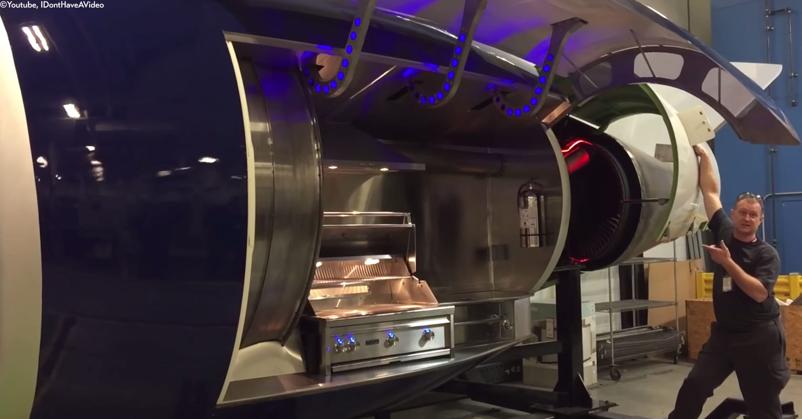 Delta Airlines Technicians Built a Grill out of Scrapped Engine Parts