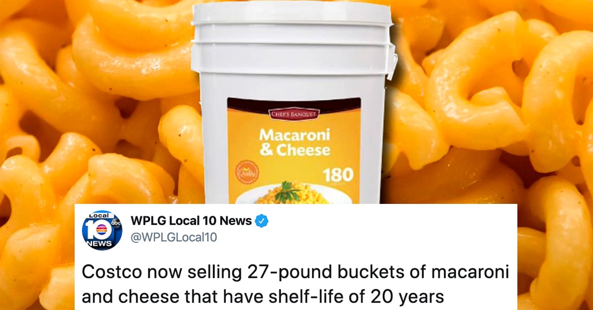 Costco Is Now Selling a 27Pound Bucket of Macaroni and Cheese
