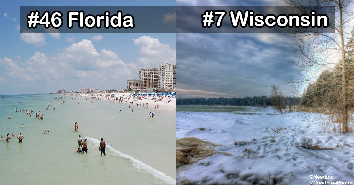 Here's Every State, Ranked by How Miserable Its Winters Are