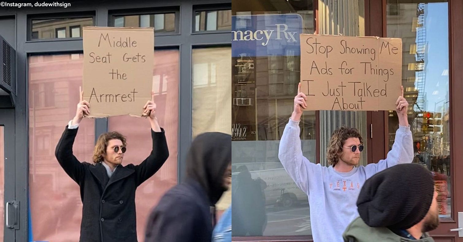 guy-makes-hilarious-signs-to-protest-against-everyday-annoyances