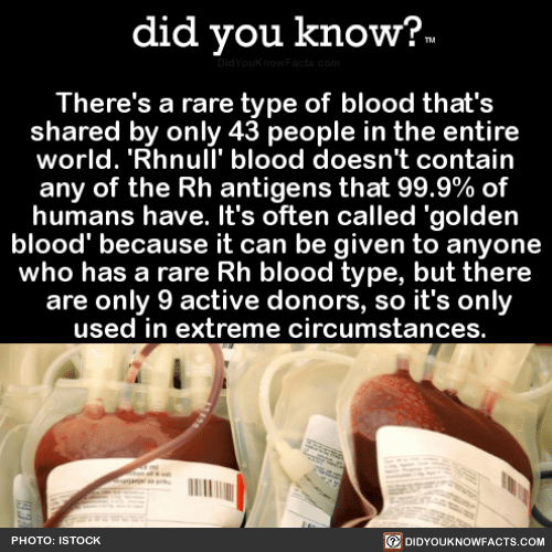 strange facts about rh negative blood