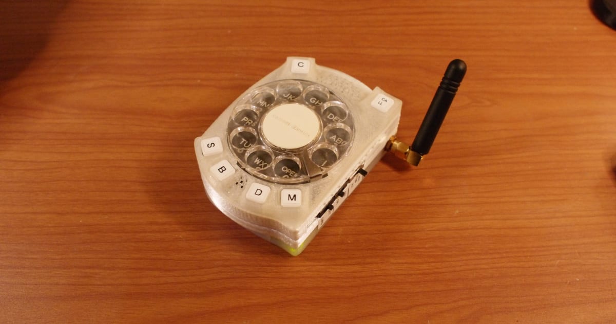 A Rotary Dial Cell Phone for the Old at Heart