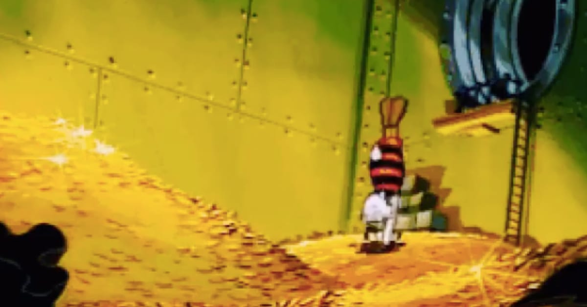 Uncle Scrooge Diving In Money