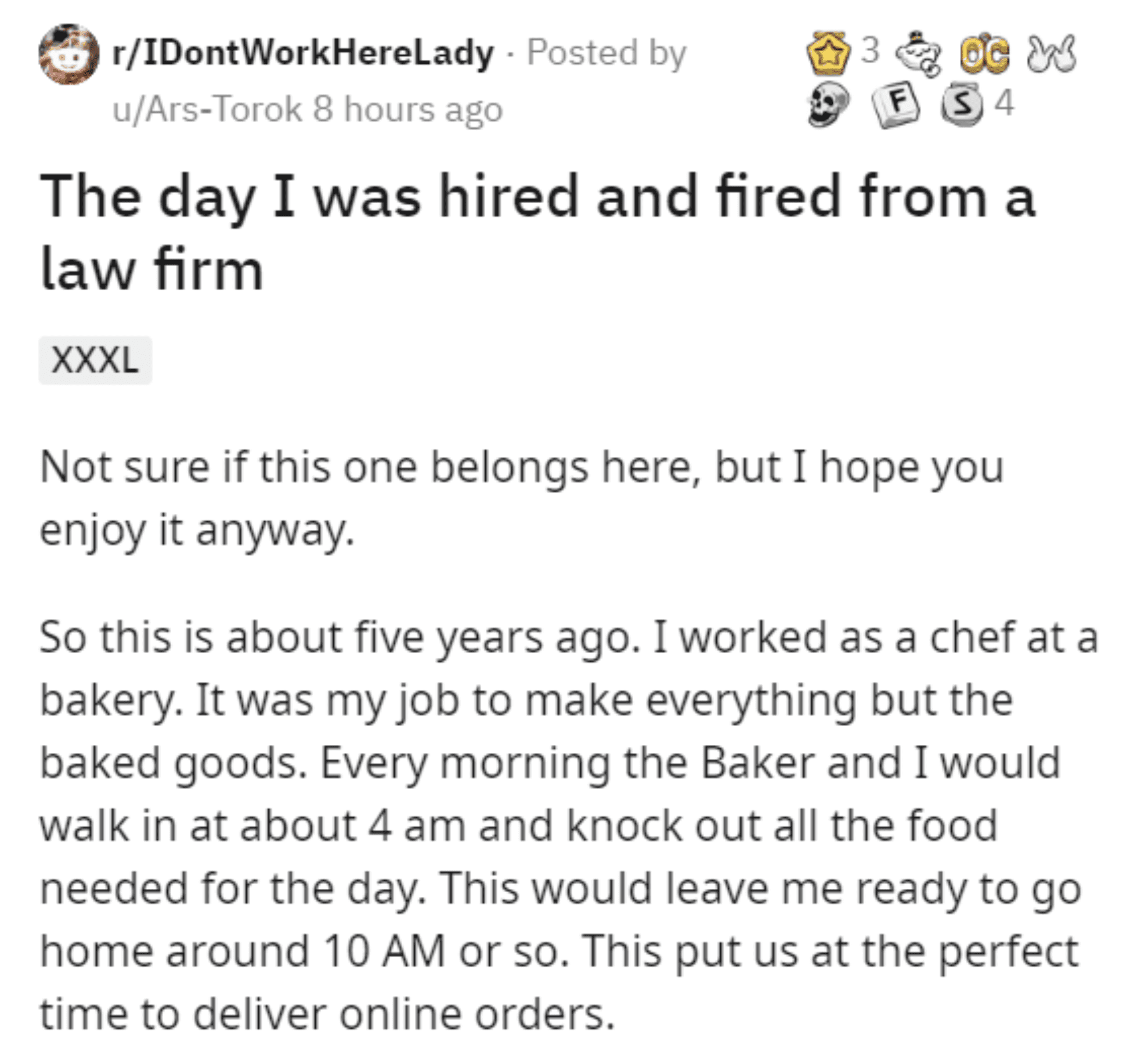 Screenshot 2020 04 06 12.44.41 Law Firm Hires Chef After Security Guard Takes His Job Way Too Seriously