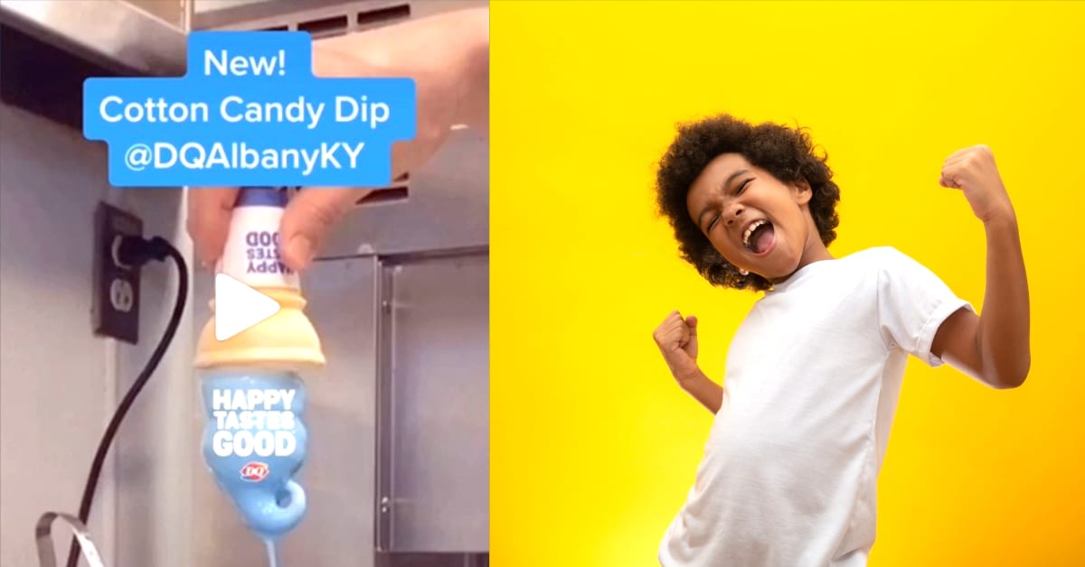DQ Combines Cotton Candy and Ice Cream Into One Dipped Dream Cone