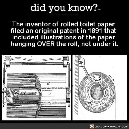 theinventorofrolledtoiletpaperfiledan did you know?