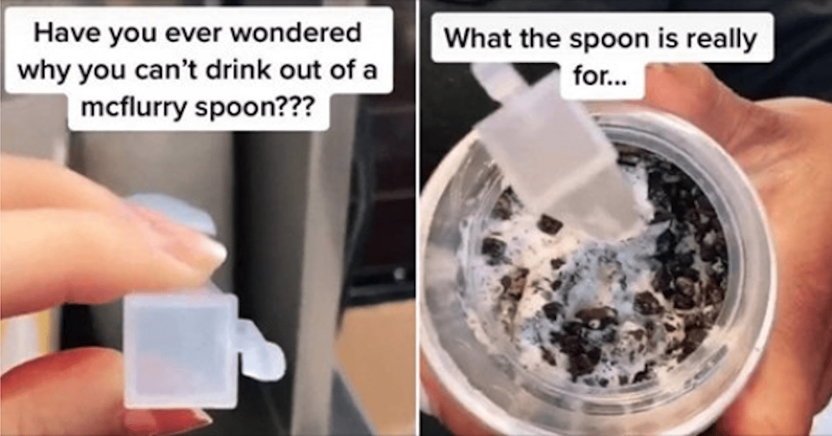 This Viral TikTok Video Shows What McFlurry Straws Are Actually For