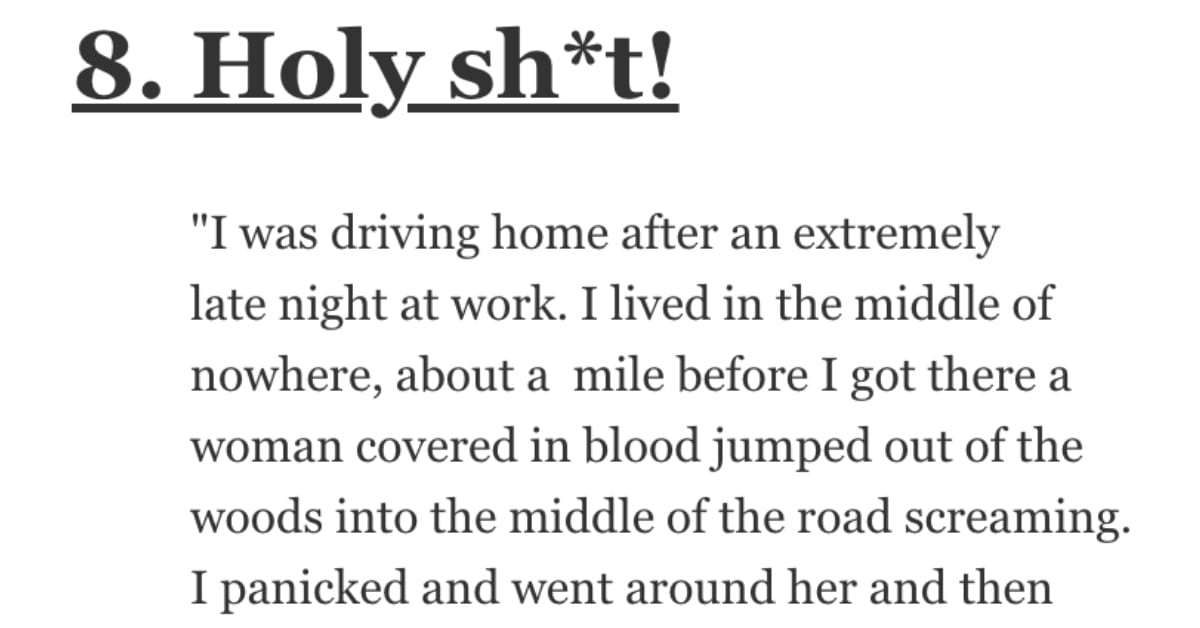 Ready to Be Creeped Out? People Discuss the Scariest Things They've