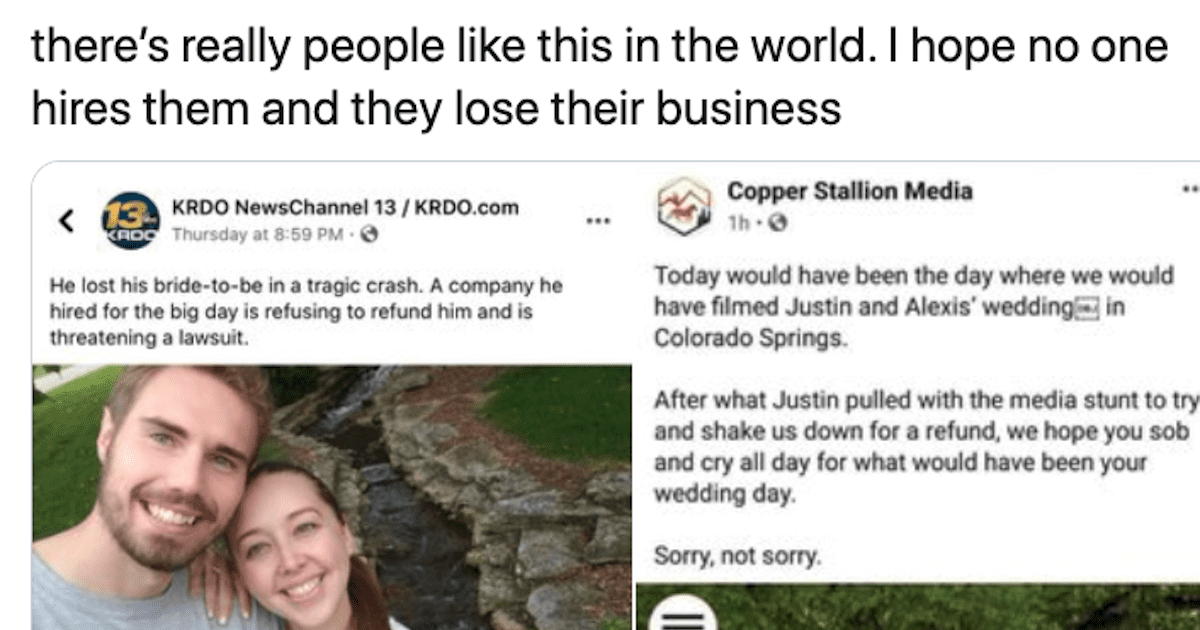 Wedding Videographer Is Under Heat for Making Fun of Client Who Wanted