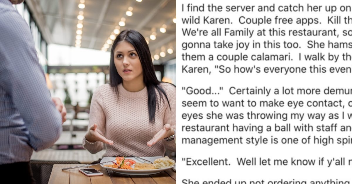Restaurant Employees Team up to "Kill" Karen Customer With Kindness