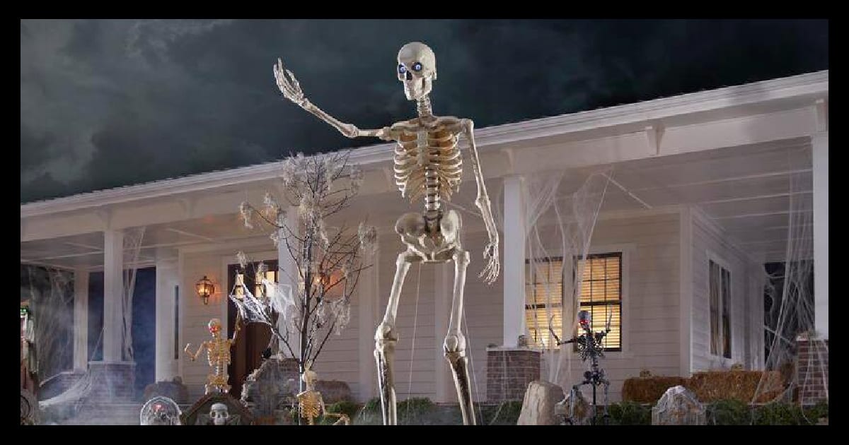 You Can Buy This 12-Foot Skeleton At Home Depot And Be The Talk Of The Town