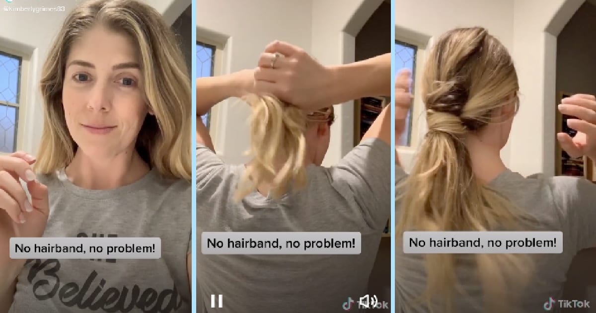 Try This Hack For Putting Your Hair Up Without a Tie