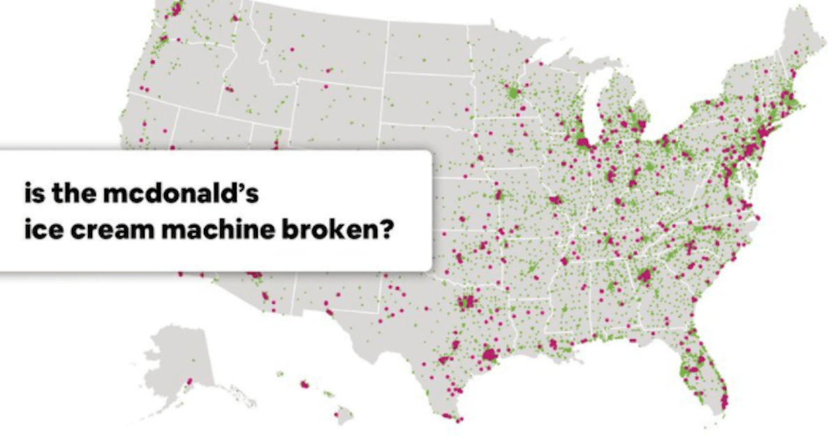 This App Will Show You All of the Working McDonald's Ice Cream Machines
