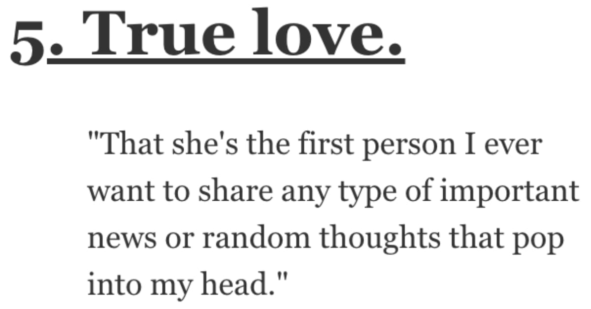 What Makes You Say I m In Love With This Person People Responded 