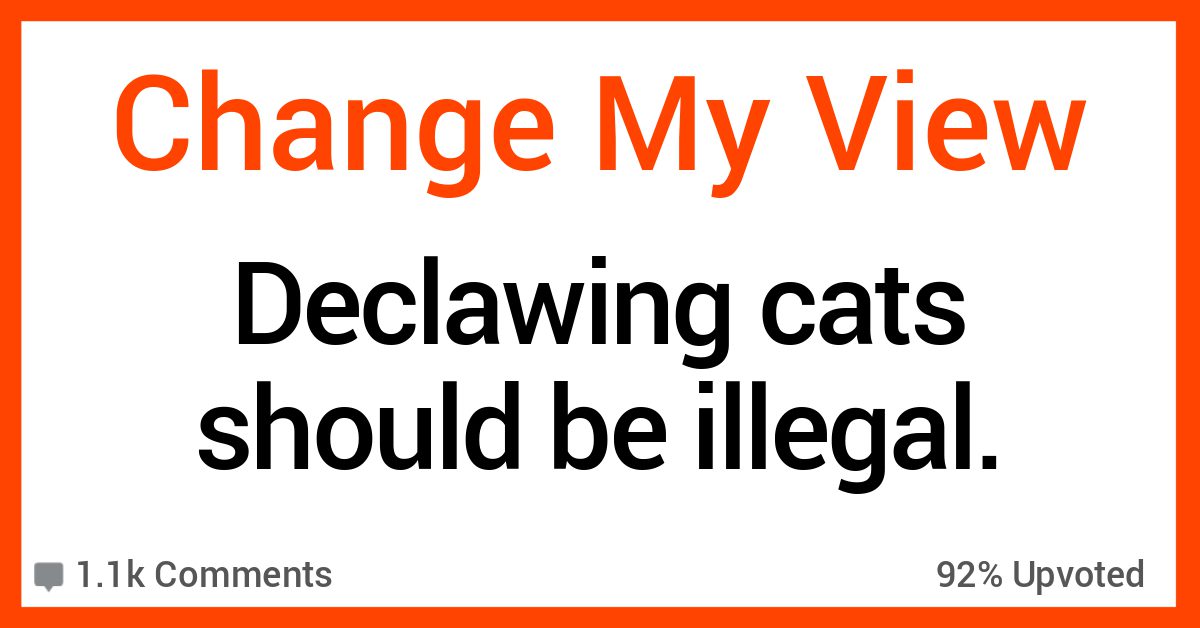 Do You Agree That Declawing Cats Should Be Illegal in the US?