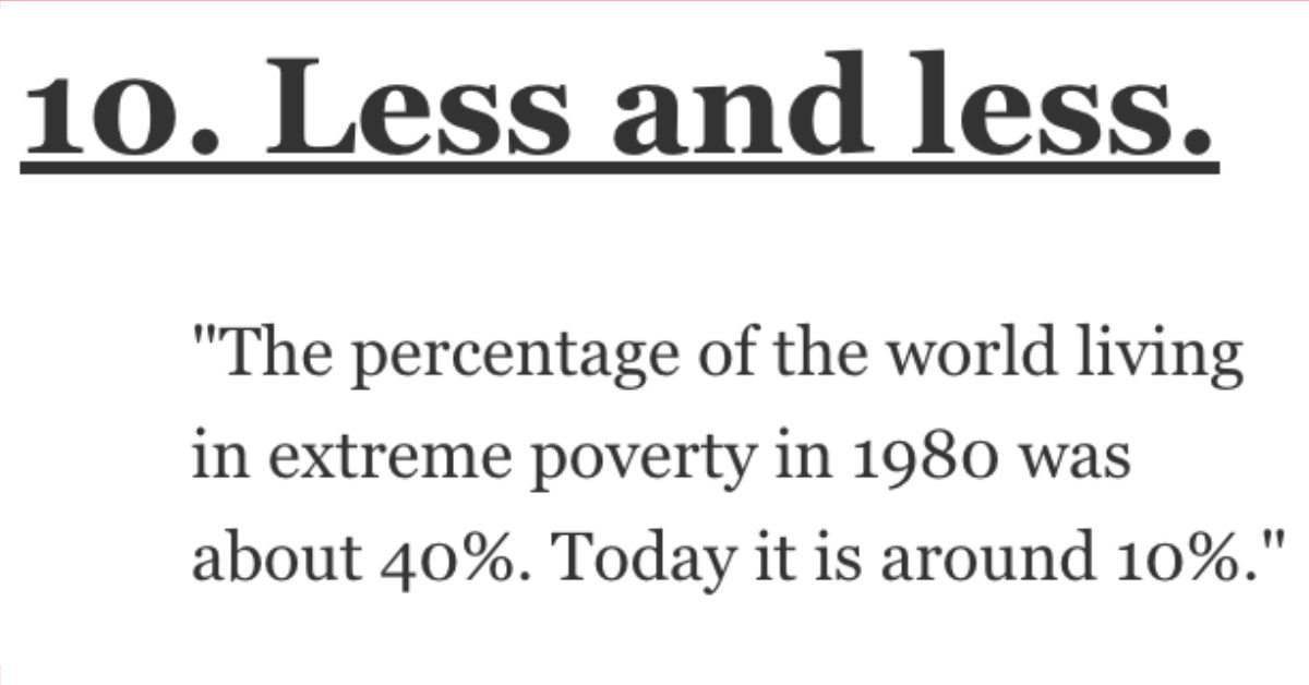 something positive going on in the world today