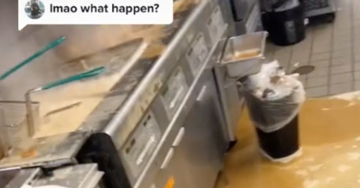 Burger King Employee Shared a Hilarious Video of an Epic Kitchen Disaster