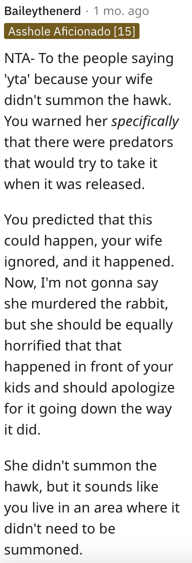 Screen Shot 2022 10 16 at 10.30.25 AM He’s Mad at His Wife for Releasing a Bunny in the Middle of Their Yard. Is He Wrong?