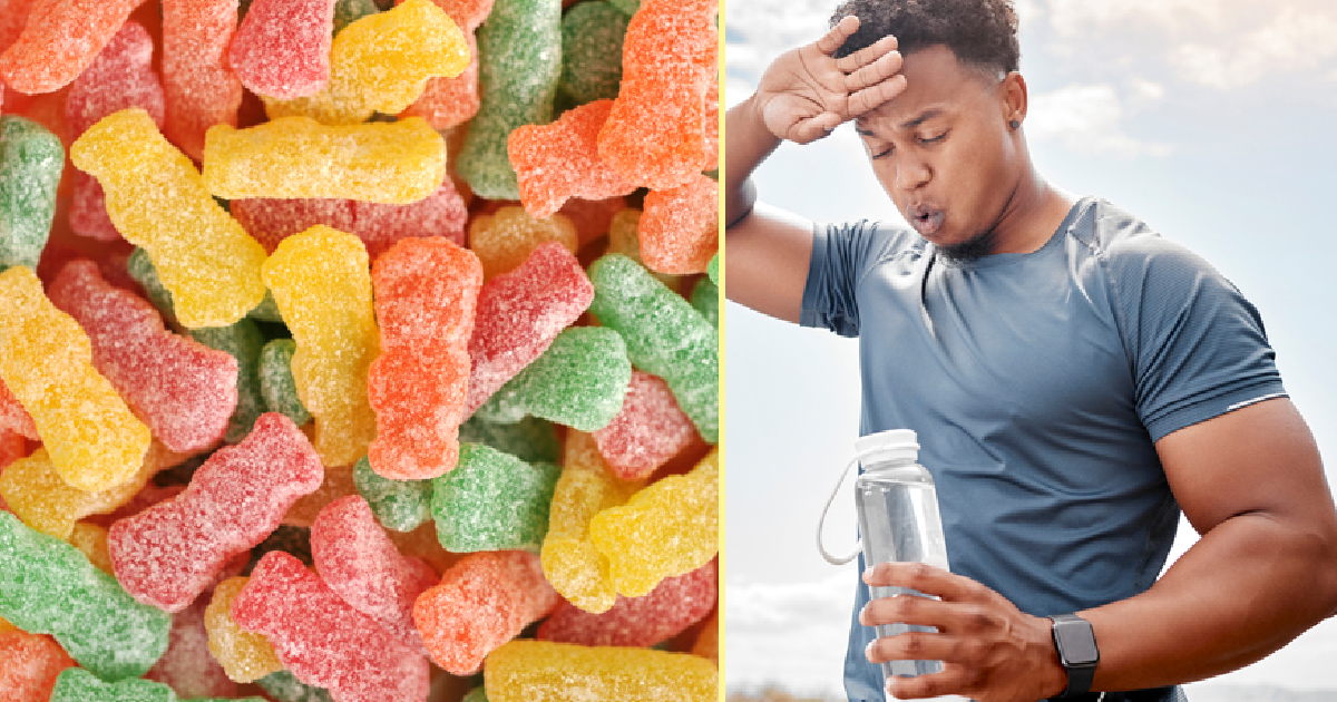 TikTokers Ask, "Does Eating Sour Candy Before A Workout Help?"