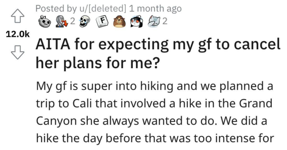 He Expects His Girlfriend To Cancel Her Plans For Him Is He A Jerk He Expects His Girlfriend To Cancel Her Plans For Him Is He A Jerk