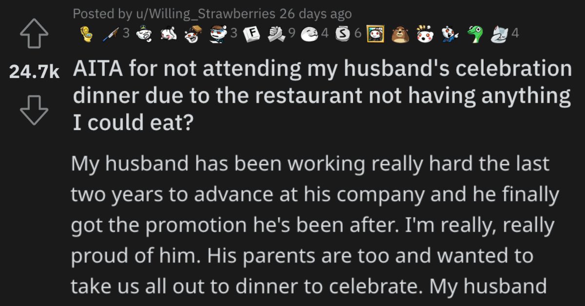 She Didn’t Go to Her Husband’s Celebration Dinner Because She Couldn’t ...