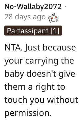 Screen Shot 2023 01 15 at 4.02.22 PM Is She Wrong for Not Letting the Surrogate Family Touch Her Stomach to Help the Baby Move? People Shared Their Thoughts.